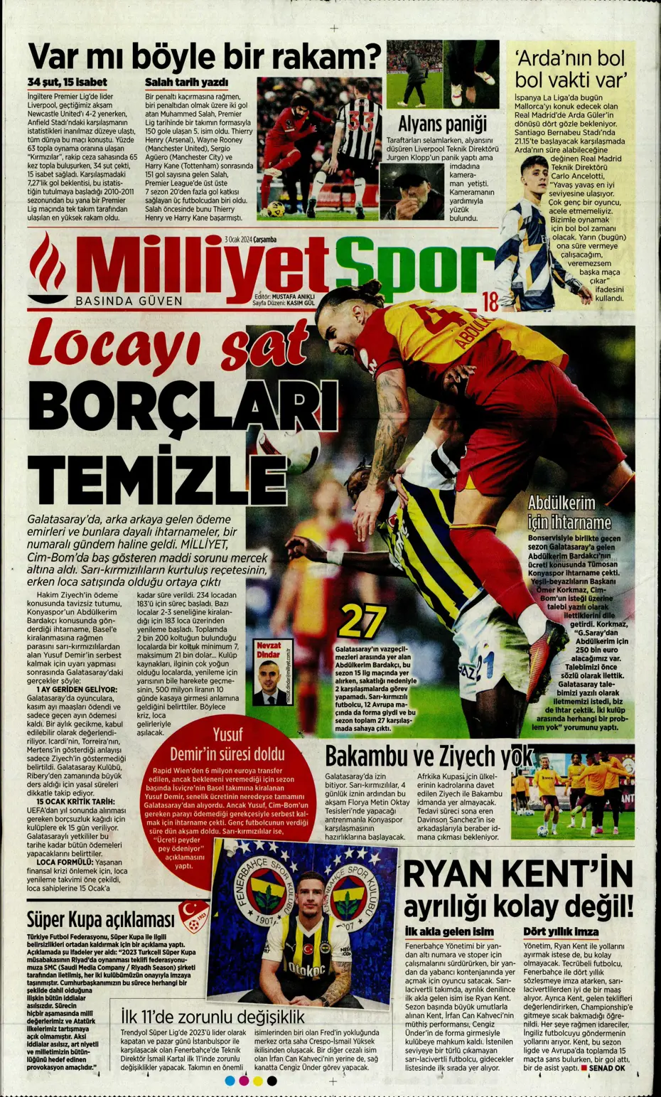 "Kartal'da Gabigol sürprizi" | Sporun manşetleri (3 Ocak 2024) - 21