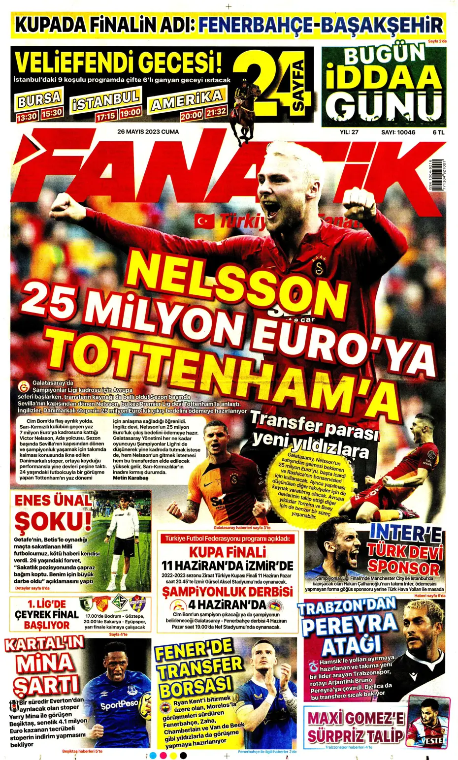 "Divock Origi F.Bahçe'ye doğru" | Sporun manşetleri (26 Mayıs 2023) - 3