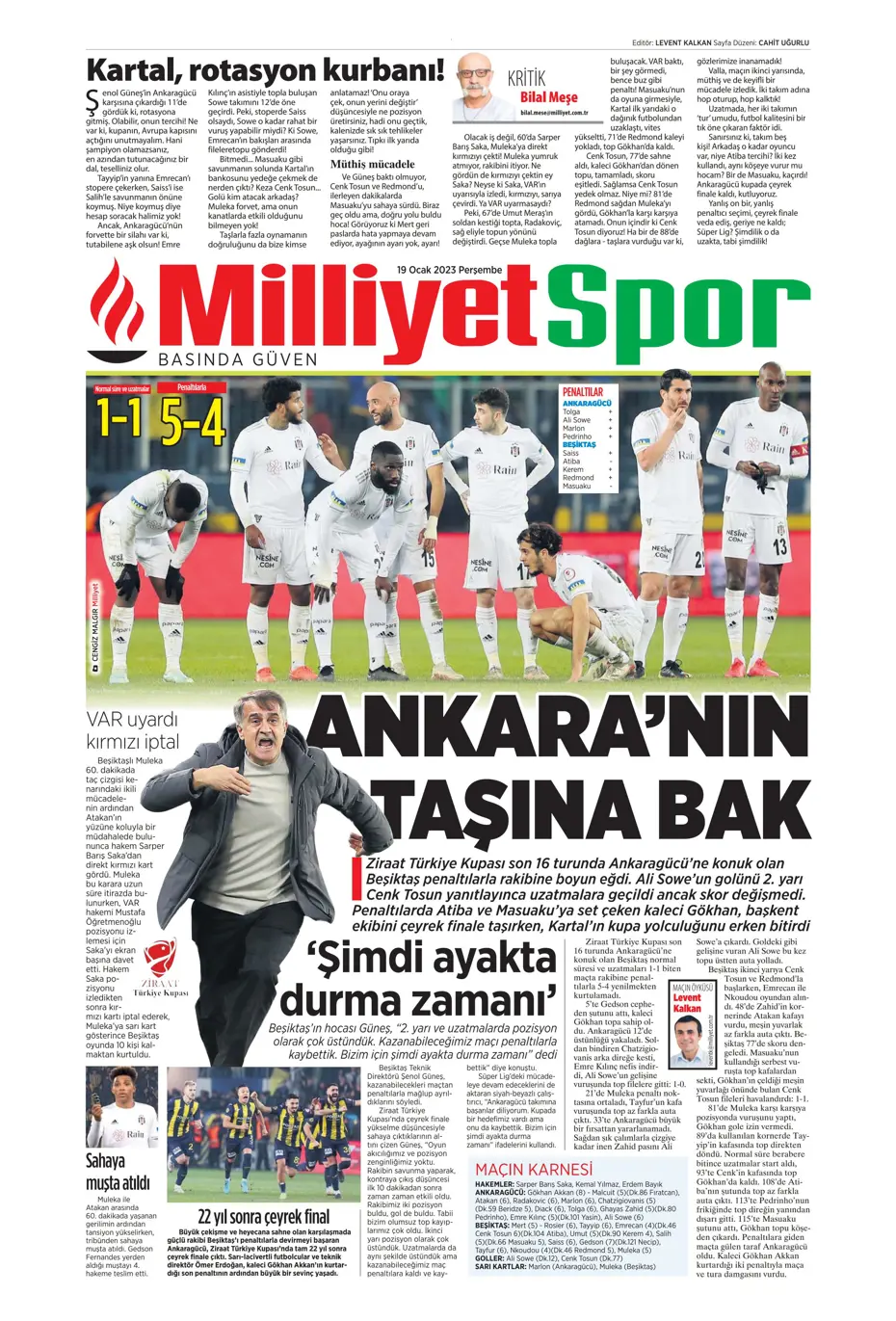 Sporun Manşetleri (19 Ocak 2023) - 19