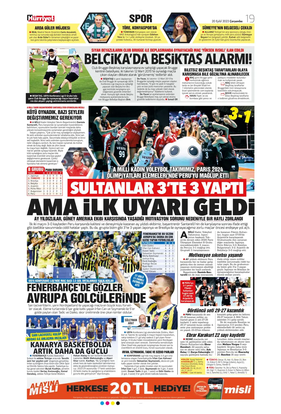 "Aslan devler sahnesinde" | Sporun Manşetleri - 14