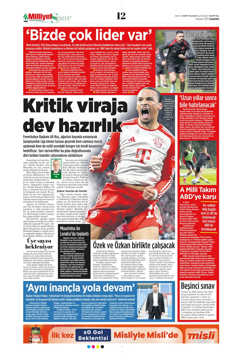 "Osayi, Beşiktaş'a doğru" | Sporun manşetleri (7 Haziran 2025) - 21