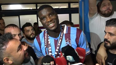 Trabzonspor'un yeni transferi Paul Onuachu şehre geldi