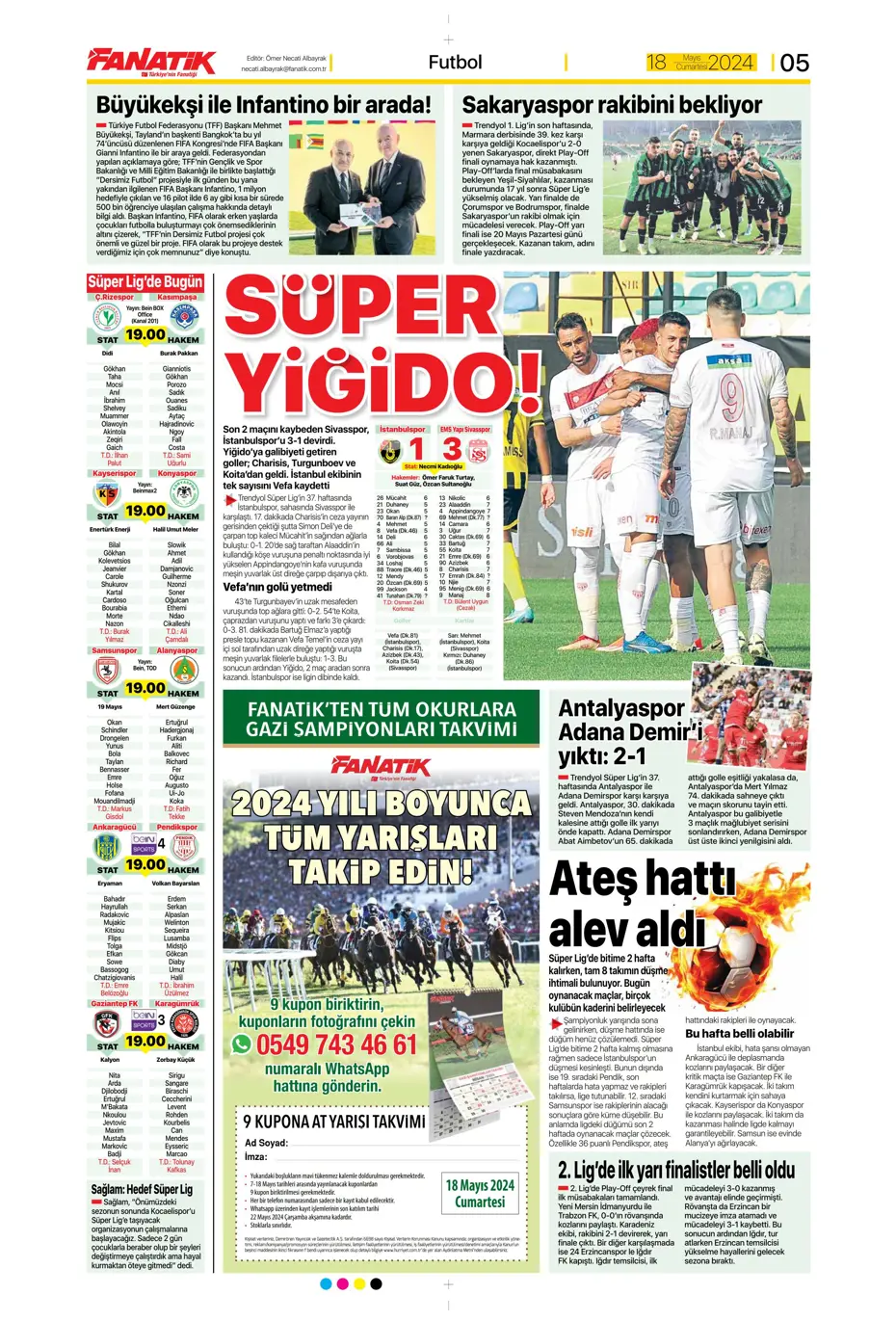 "Süper Lig'de cumartesi ateşi" | Sporun Manşetleri - 7 "Süper Lig'de cumartesi ateşi" | Sporun Manşetleri - 7