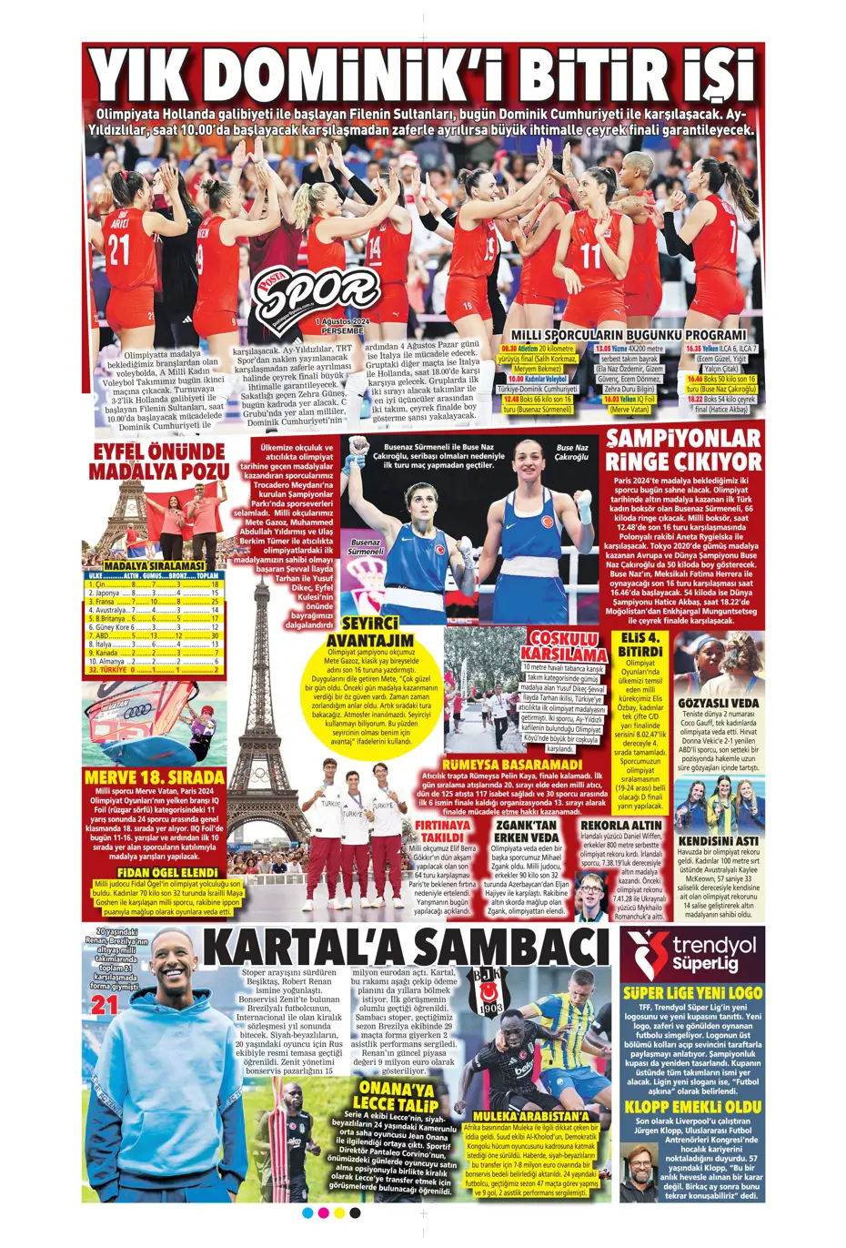 "McTominay Aslan oluyor" | Sporun manşetleri (1 Ağustos 2024) - 22 "McTominay Aslan oluyor" | Sporun manşetleri (1 Ağustos 2024) - 22