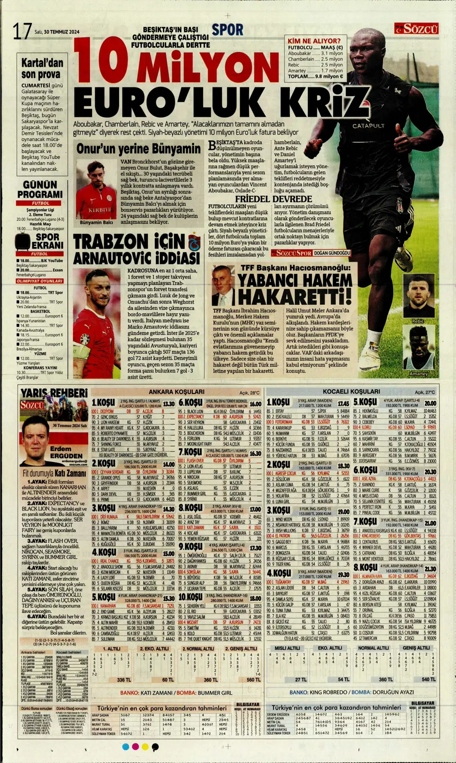 "Mourinho ateşi yaktı" | Sporun manşetleri (30 Temmuz 2024) - 31