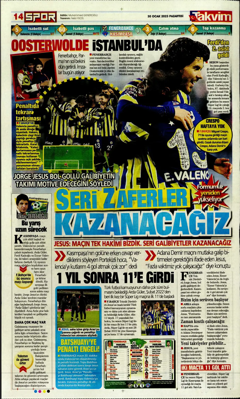 Sporun Manşetleri (30 Ocak 2023) - 37
