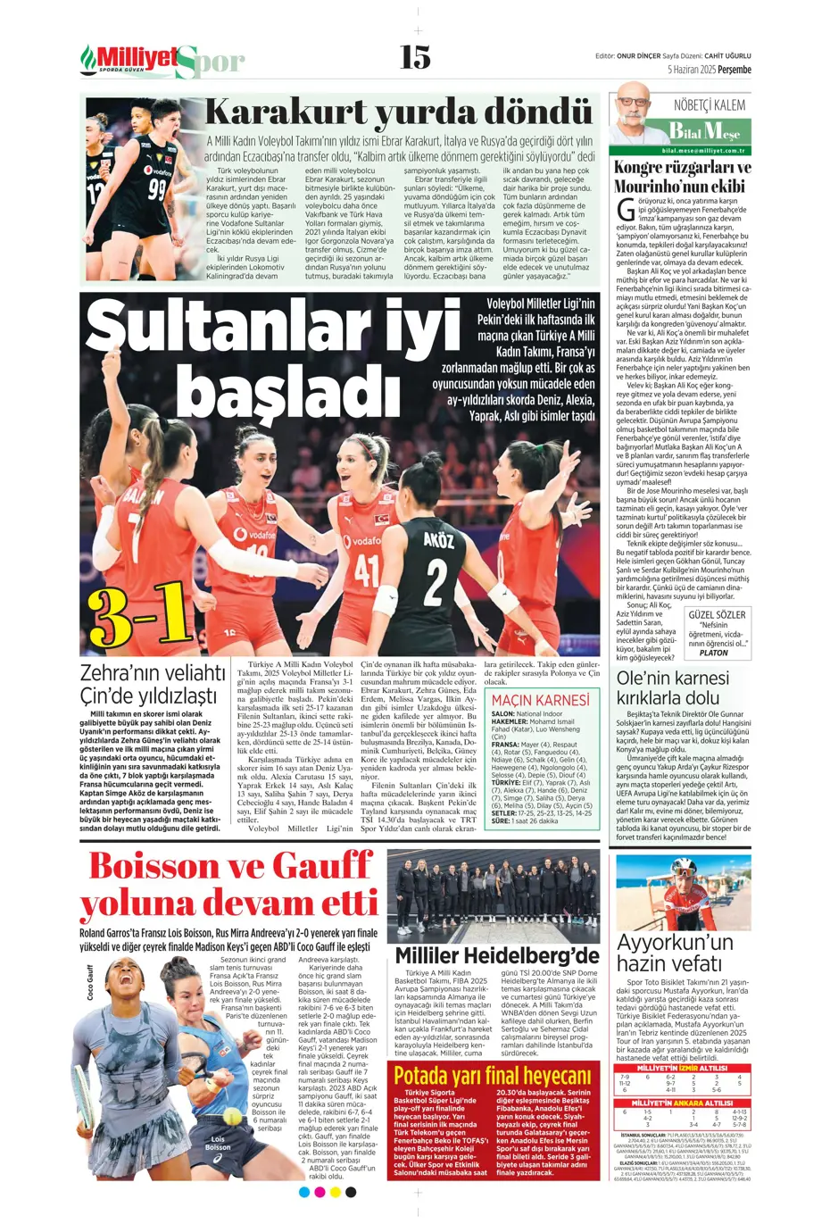 "Fenerbahçe'den Boniface bombası" | Sporun manşetleri (5 Haziran 2025) - 22