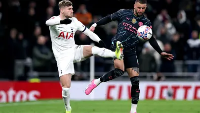 Man City, Tottenham'ı tek golle yıktı, son 16'ya kaldı