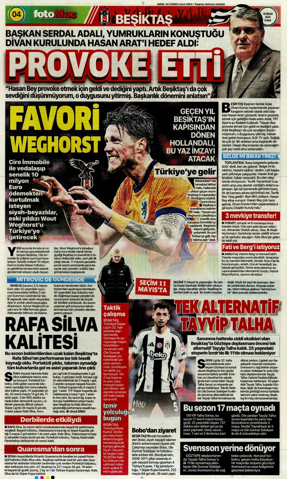 "Fenerbahçe'de sol artık Diouf'un" | Sporun manşetleri - 12