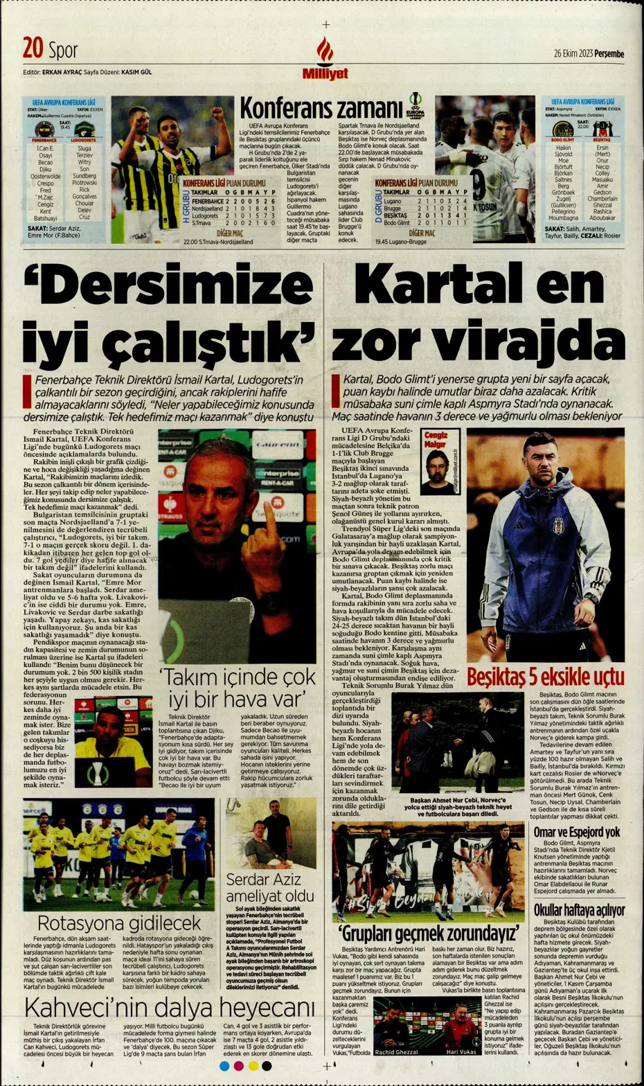 "Okan hoca haklıymış!" | Sporun manşetleri (26 Ekim 2023) - 18 "Okan hoca haklıymış!" | Sporun manşetleri (26 Ekim 2023) - 18