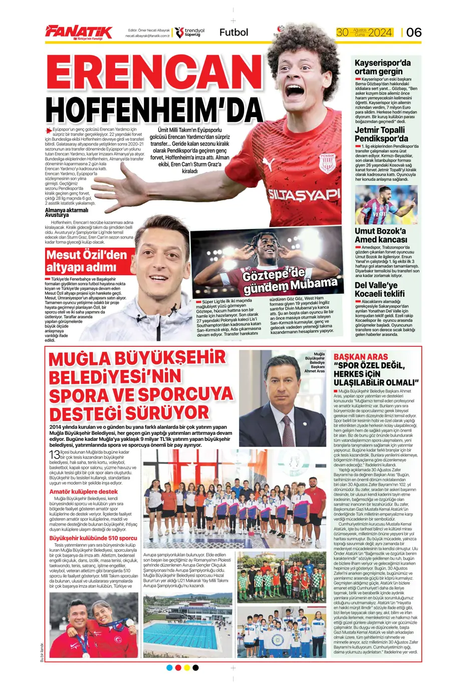 "Galatasaray yönetiminden flaş karar" | Sporun manşetleri (30 Ağustos 2024) - 9 "Galatasaray yönetiminden flaş karar" | Sporun manşetleri (30 Ağustos 2024) - 9