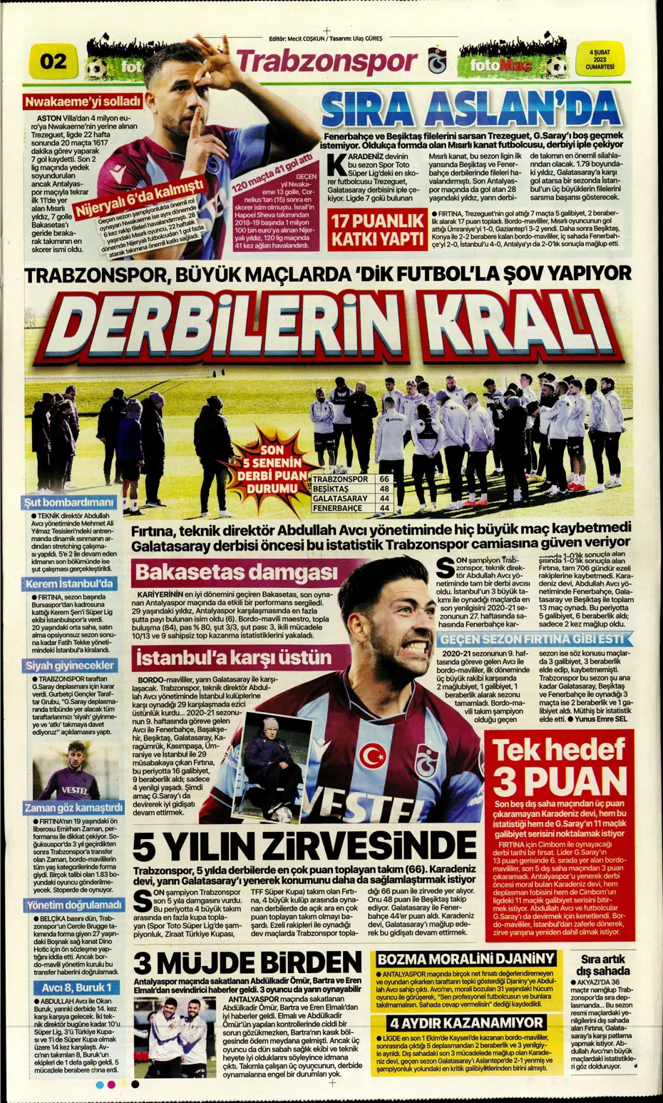 Sporun Manşetleri (4 Şubat 2023) - 11