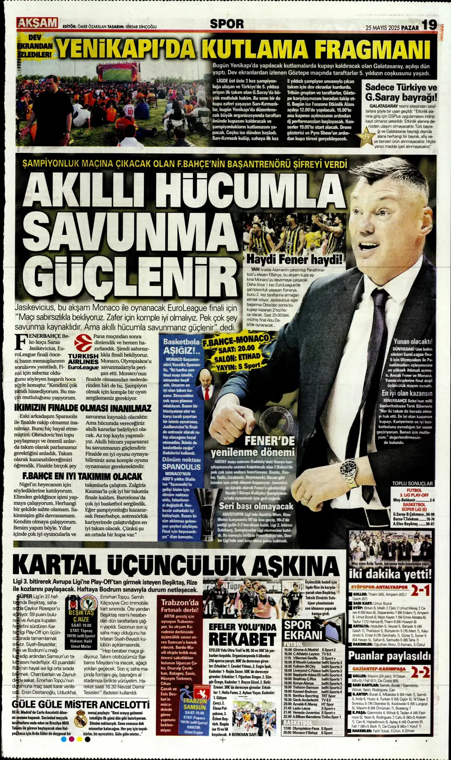 "Kap kupayı, tak yıldızı" | Sporun manşetleri - 3