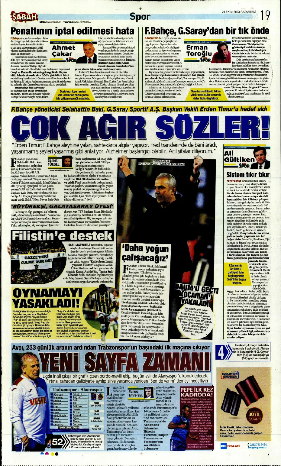 "Rekorları kıra kıra zirvede" | Sporun manşetleri (23 Ekim 2023) - 20 "Rekorları kıra kıra zirvede" | Sporun manşetleri (23 Ekim 2023) - 20