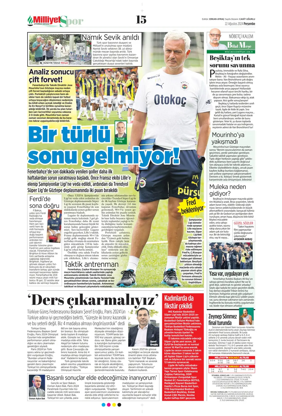 "Batman bile kurtaramadı" | Sporun manşetleri (22 Ağustos 2024) - 20 "Batman bile kurtaramadı" | Sporun manşetleri (22 Ağustos 2024) - 20