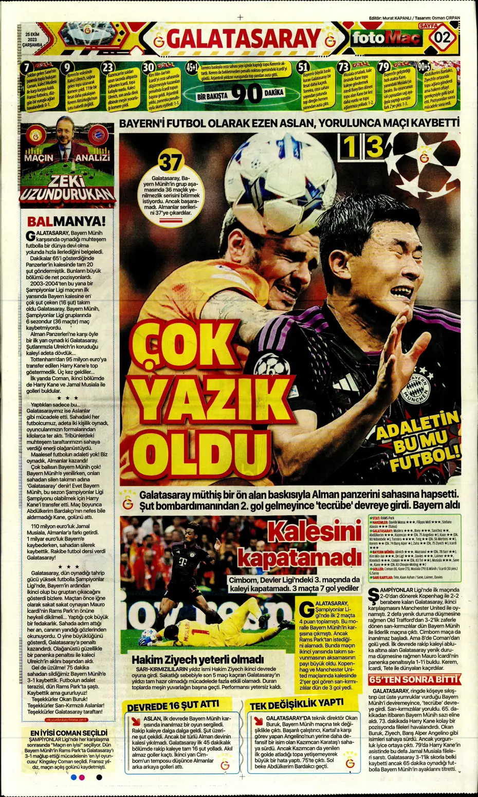 "Adaletin bu mu futbol?" | Sporun manşetleri (25 Ekim 2023) - 12