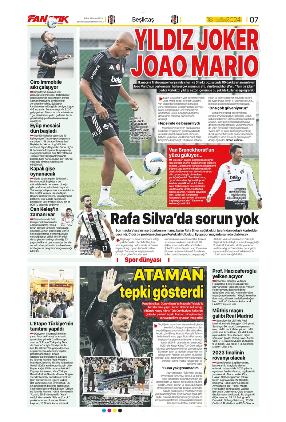 "Jose Mourinho'dan derbi kararı" | Sporun manşetleri - 10 "Jose Mourinho'dan derbi kararı" | Sporun manşetleri - 10