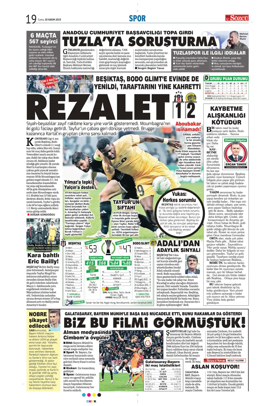 "Antonio Nobre'den skandal cevap" | Sporun manşetleri (10 Kasım 2023) - 33