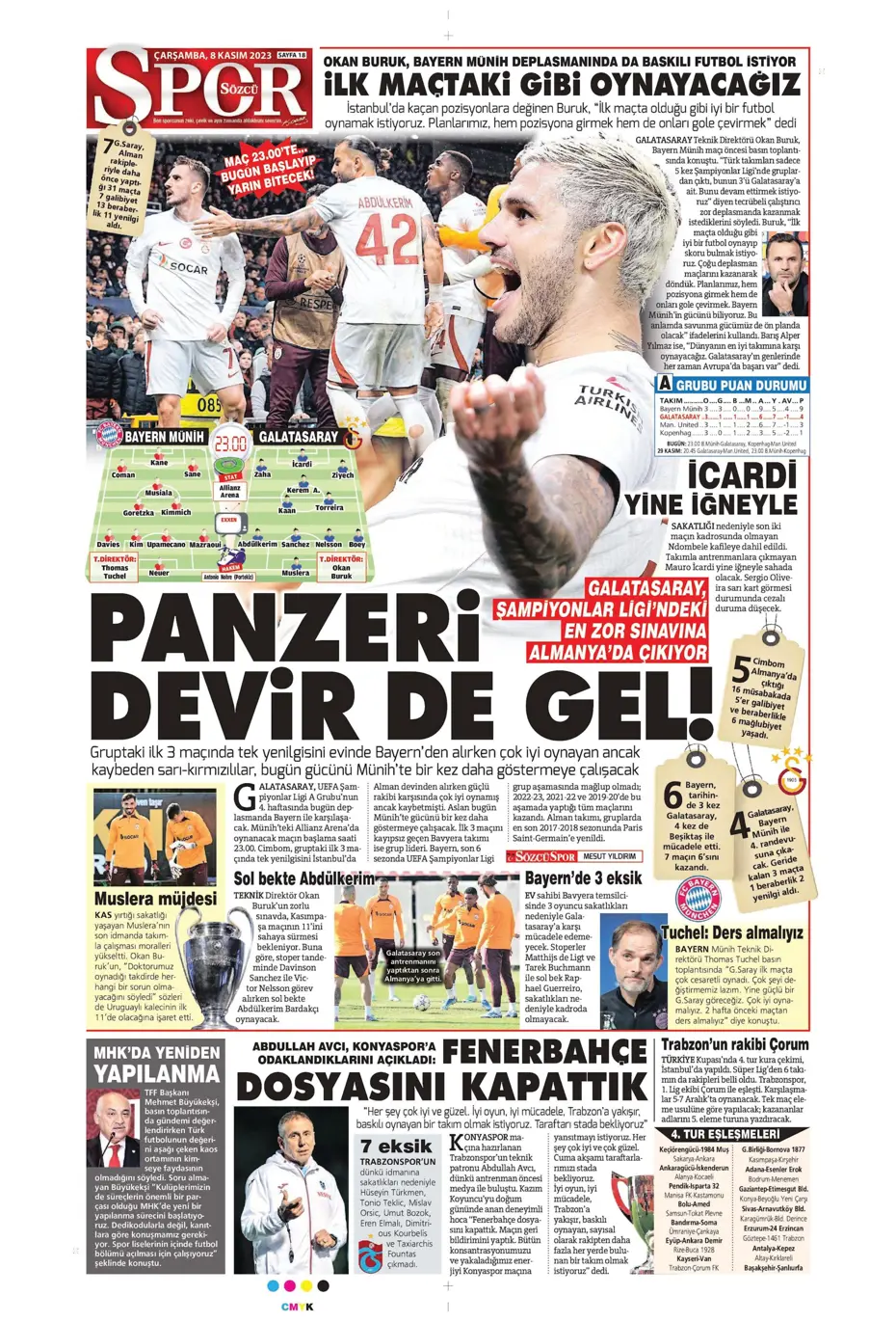 "Yeni MHK formülü" | Sporun manşetleri (8 Kasım 2023) - 26