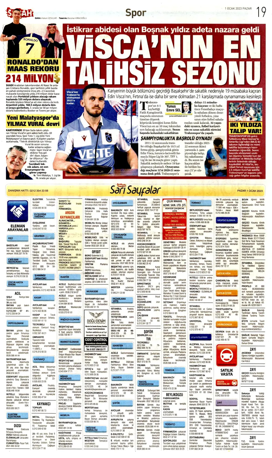 Sporun Manşetleri (1 Ocak 2023) - 29