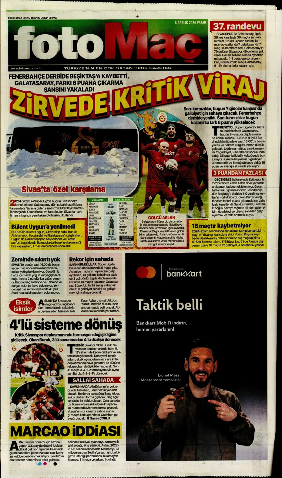 "Derbider Mourinho" | Sporun manşetleri - 9 "Derbider Mourinho" | Sporun manşetleri - 9