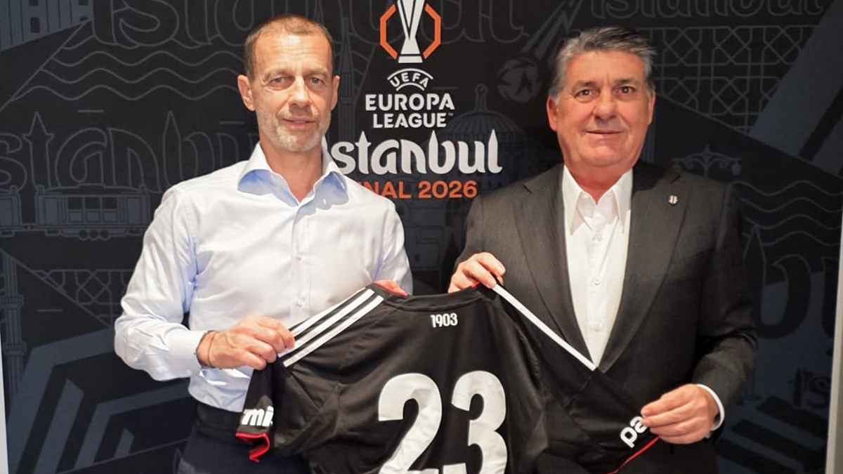 Final maçı öncesi Serdal Adalı-Ceferin buluşması