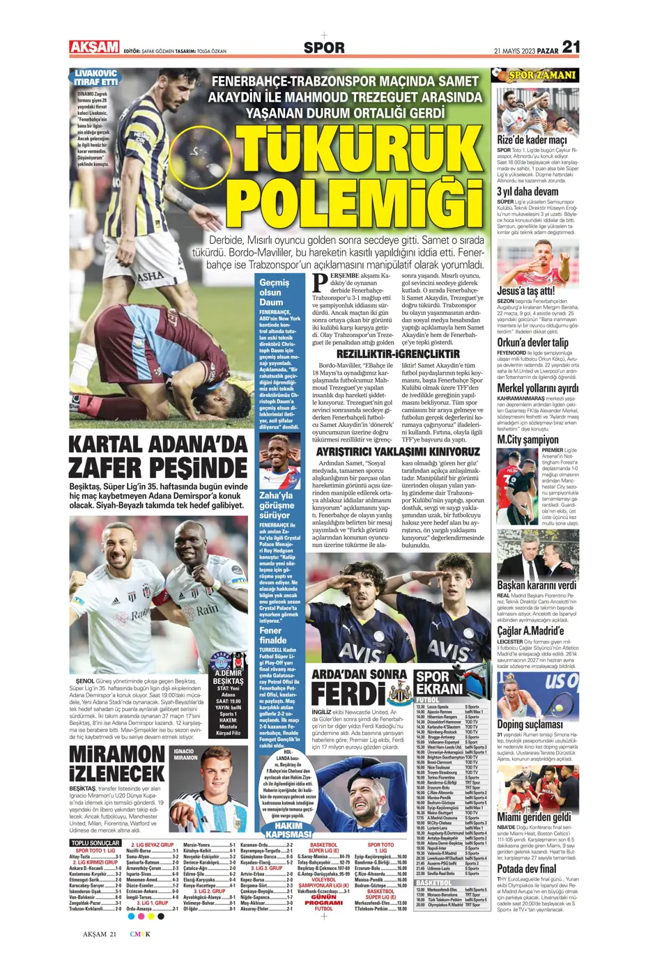 "Mauro Icardi ile 23. şampiyonluğa" Günün spor manşetleri (21 Mayıs 2023) - 2 "Mauro Icardi ile 23. şampiyonluğa" Günün spor manşetleri (21 Mayıs 2023) - 2