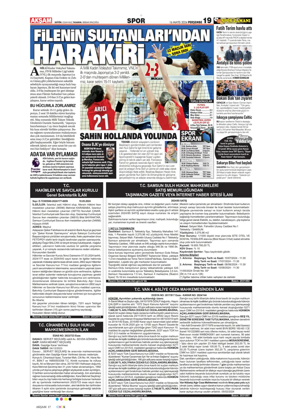 "İlk hedef Preciado" | Sporun manşetleri (16 Mayıs 2024) - 5