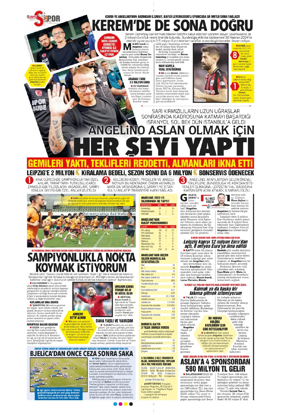 "Aslan Thiago" | Sporun manşetleri (13 Temmuz 2023) - 13