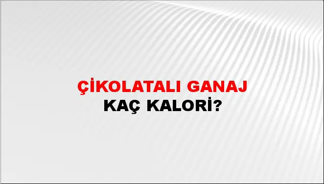 Çikolatalı Ganaj Çikolatalı Ganaj