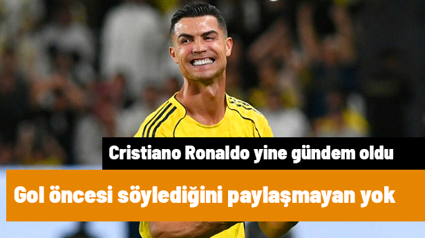 Cristiano Ronaldo'nun gol öncesi söylediği ifade yayına yansıdı! Paylaşmayan yok