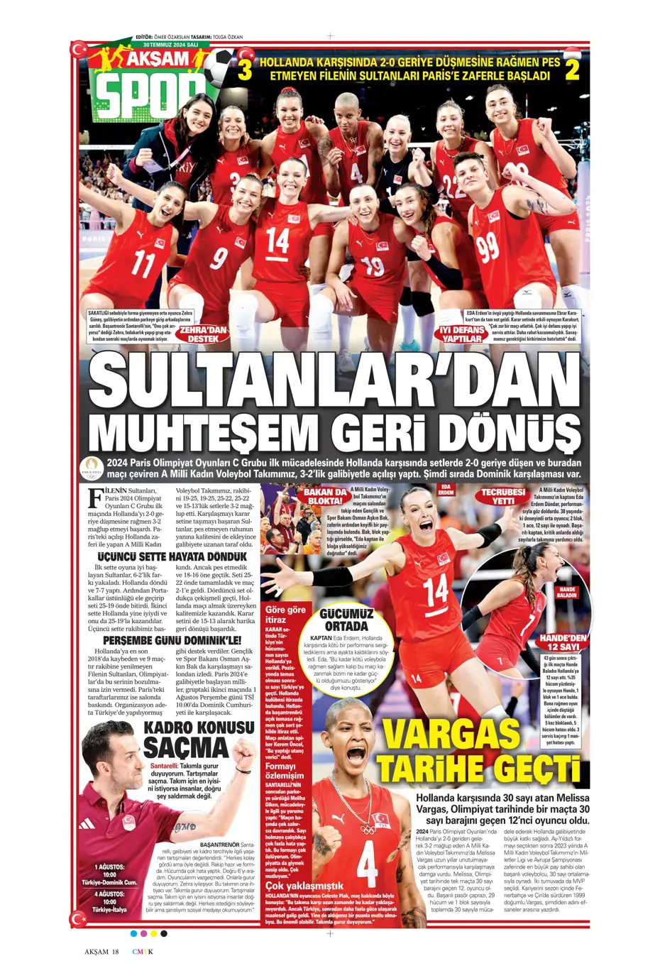 "Mourinho ateşi yaktı" | Sporun manşetleri (30 Temmuz 2024) - 2