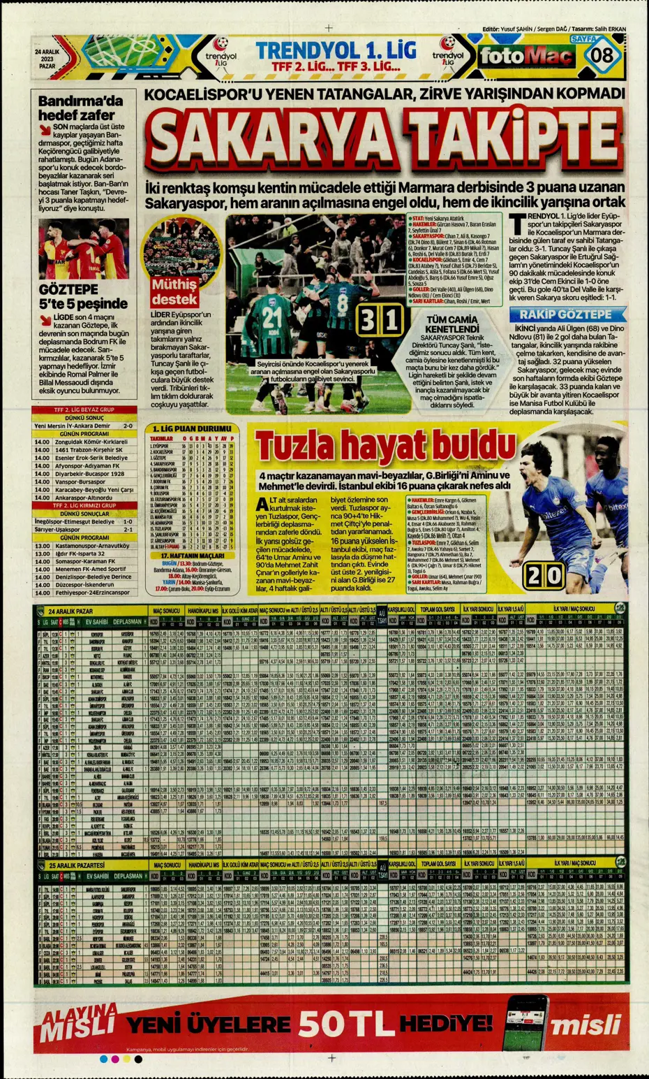 "Flick takımı görünce vazgeçti" | Sporun manşetleri (24 Aralık 2023) - 17