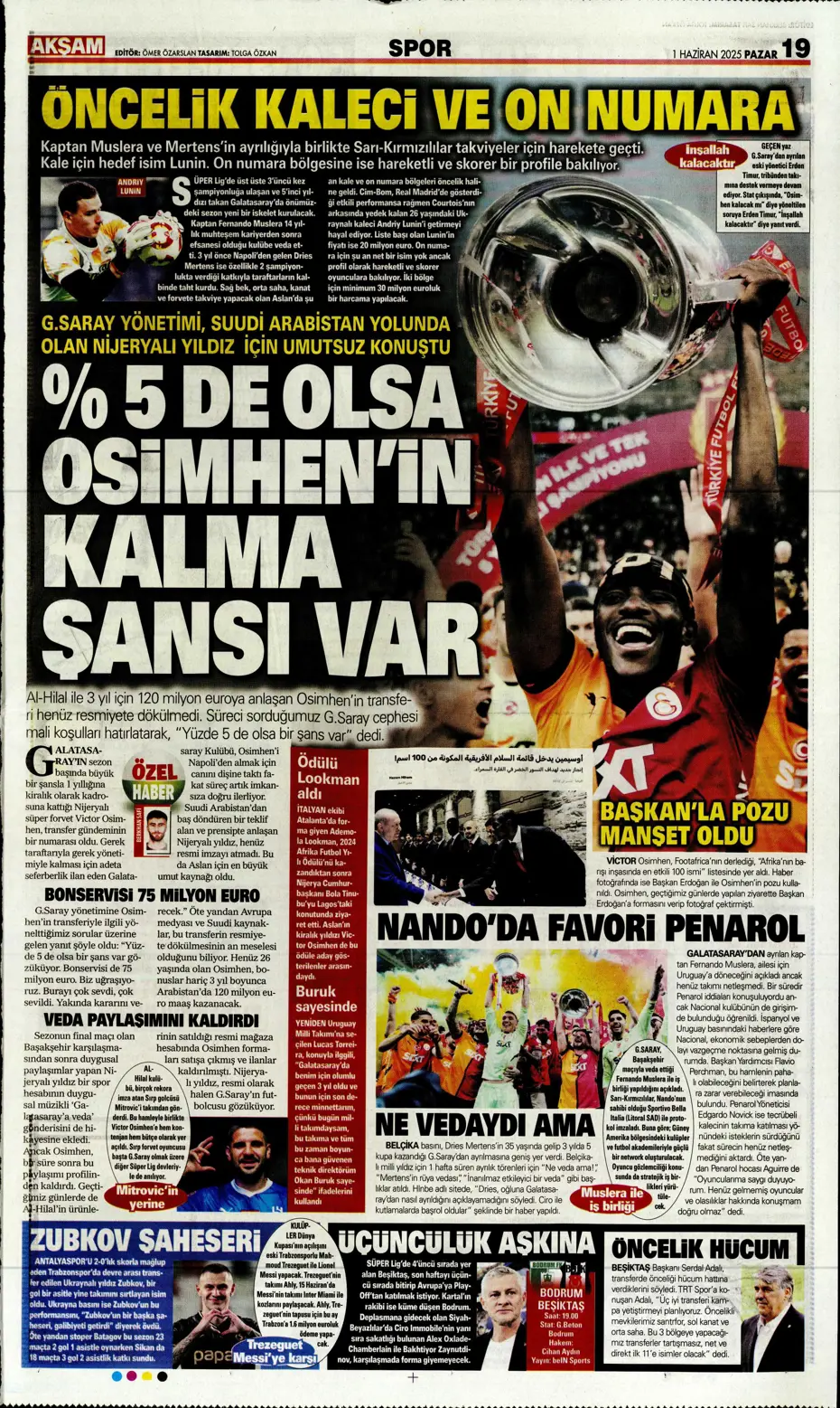 "Galatasaray'dan Lewandowski bombası" | Sporun manşetleri - 3