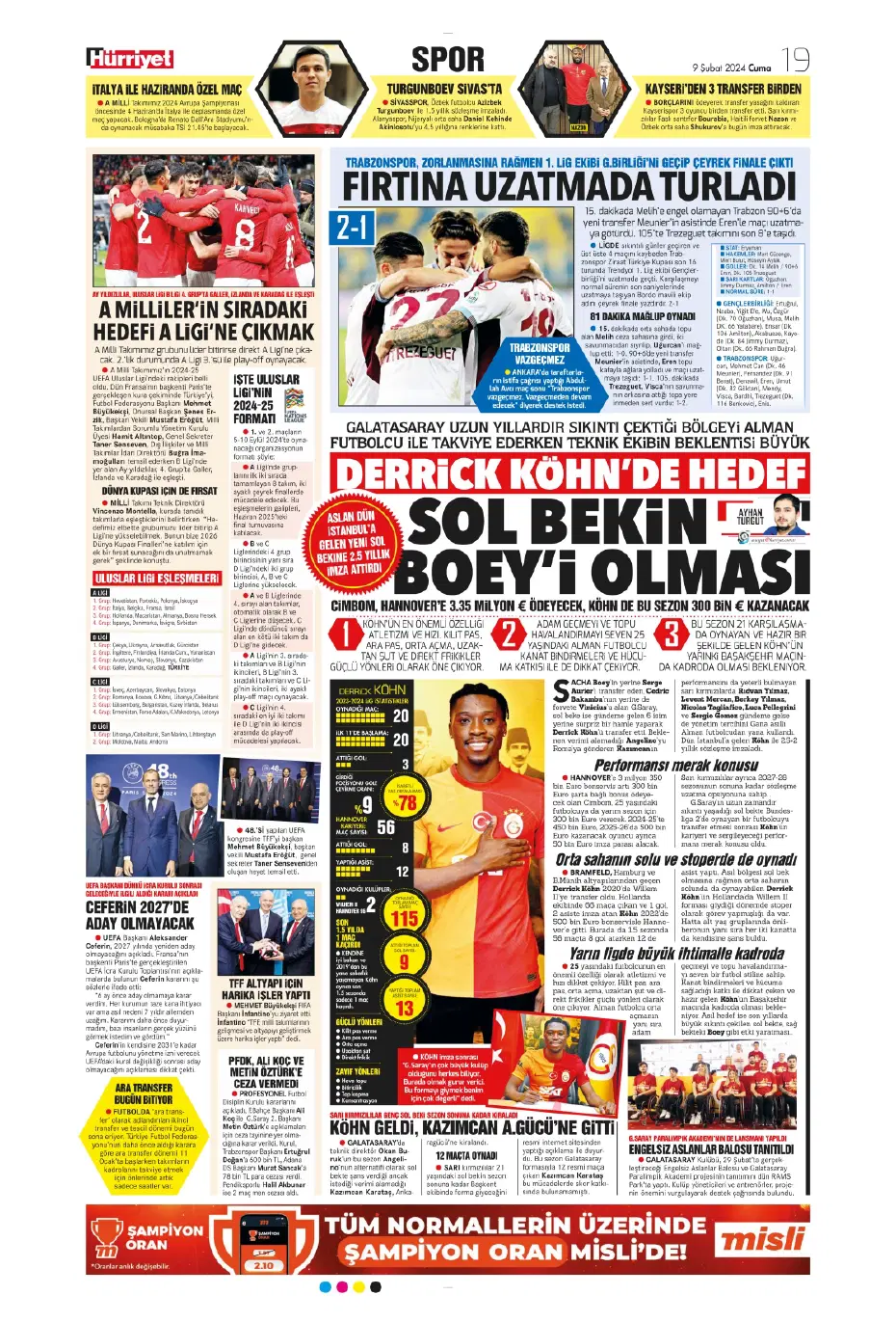 "Icardi &amp; Dzeko'yu geçti" | Sporun manşetleri (9 Şubat 2024) - 15