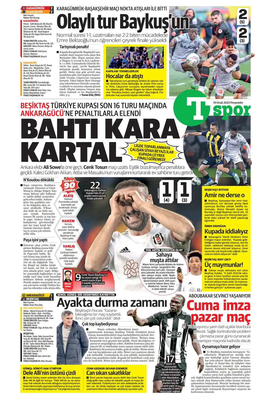 Sporun Manşetleri (19 Ocak 2023) - 33