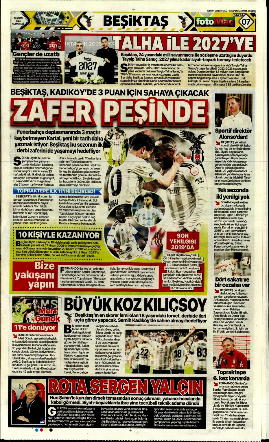 "Kadıköy'de dev kapışma" | Sporun Manşetleri - 16