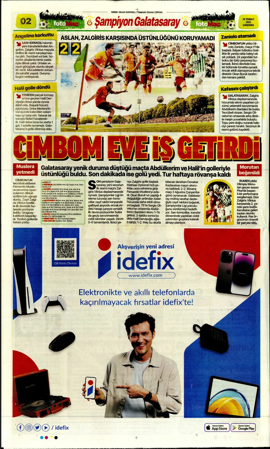 "Beşiktaş'ın istediği Rebic Fenerbahçe'ye" | Sporun manşetleri (26 Temmuz 2023) - 12