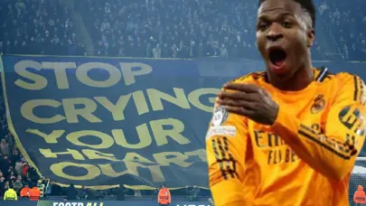 Pankart ayrı cevap ayrı olay: Vinicius, Şampiyonlar Ligi'nde tarihi maçın önüne geçti