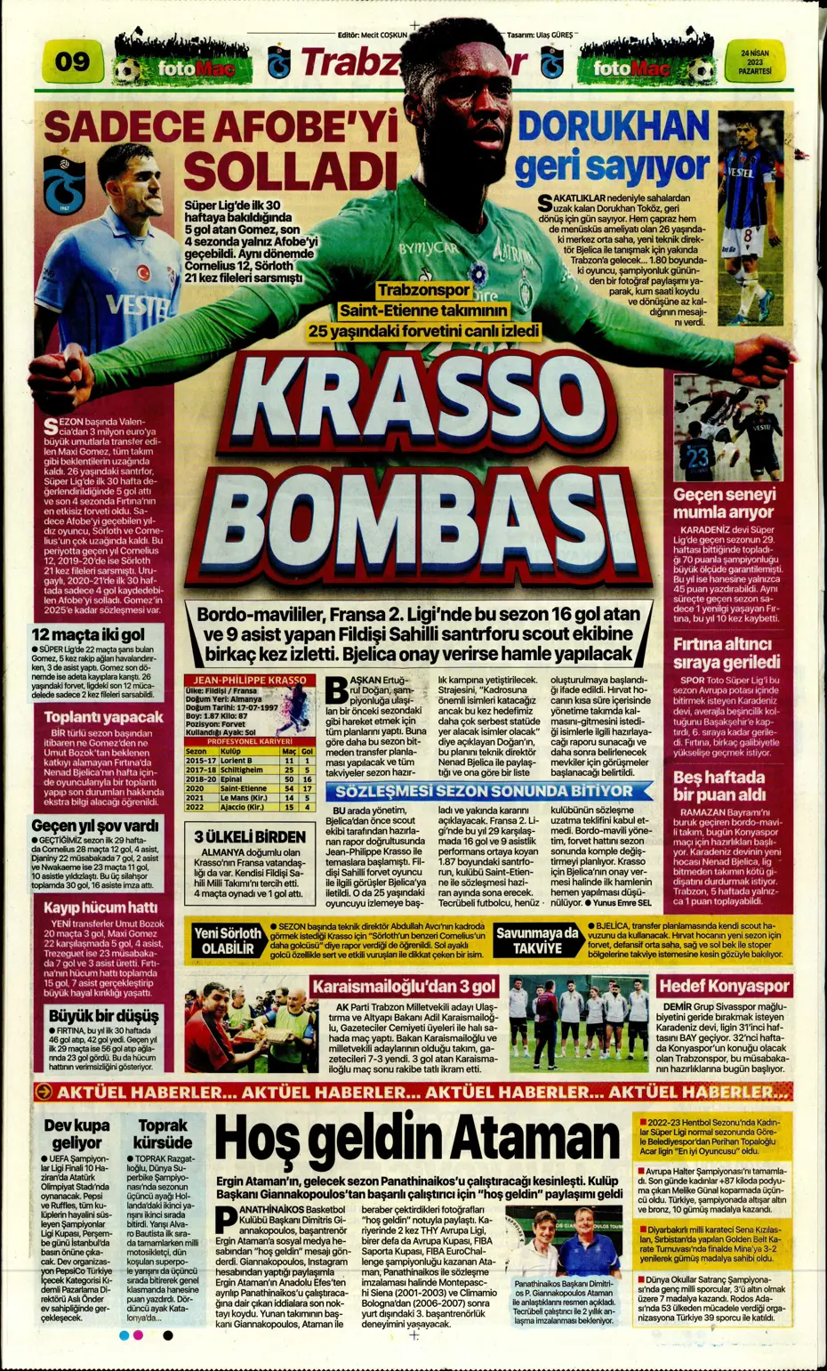 "Buruk bayram" | Sporun manşetleri (24 Nisan 2023) - 13