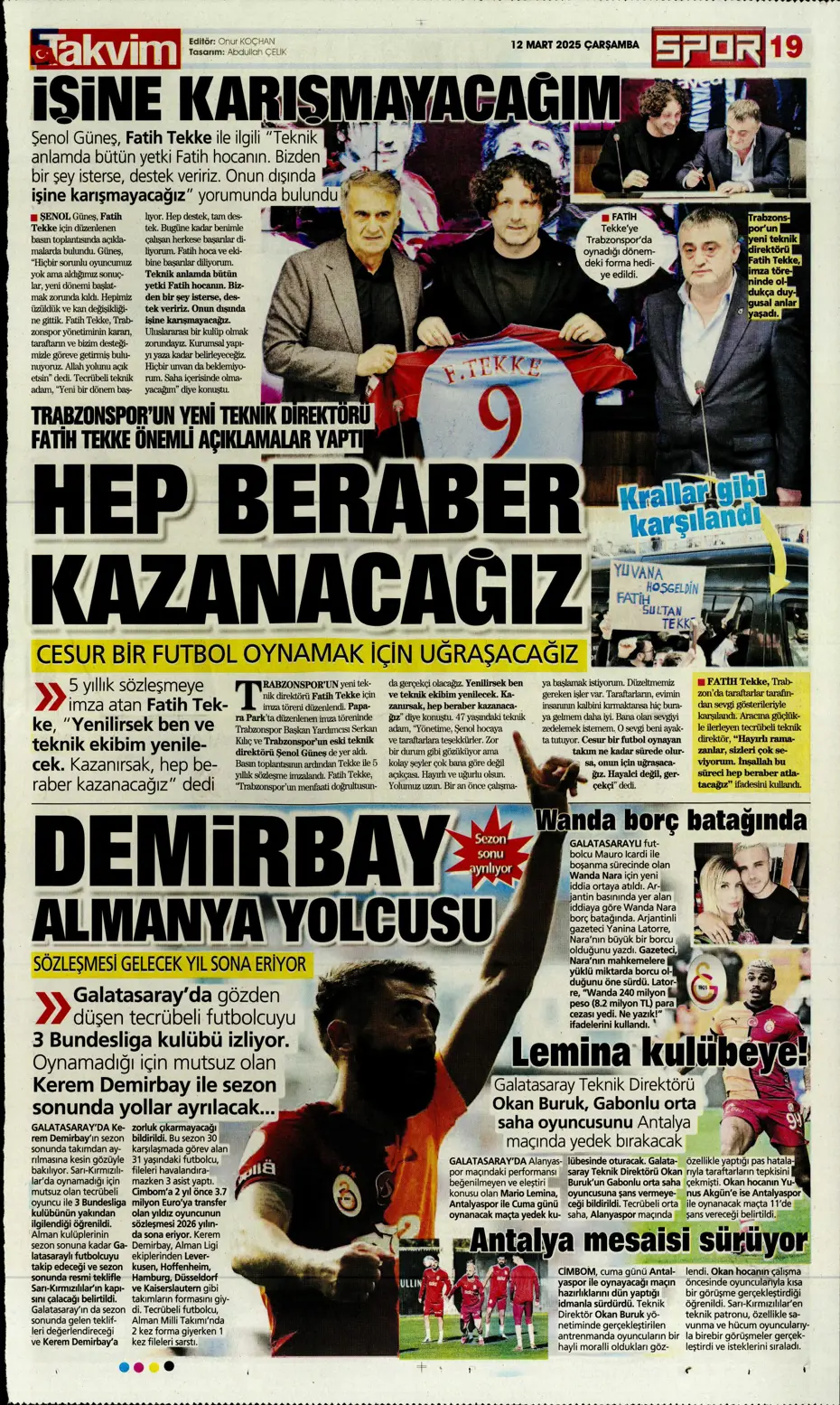 "Mourinho'nun Rangers stratejisi" | Sporun manşetleri - 28