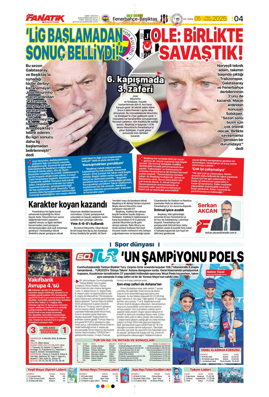 "Hayallere Kartal pençesi" | Sporun manşetleri - 7