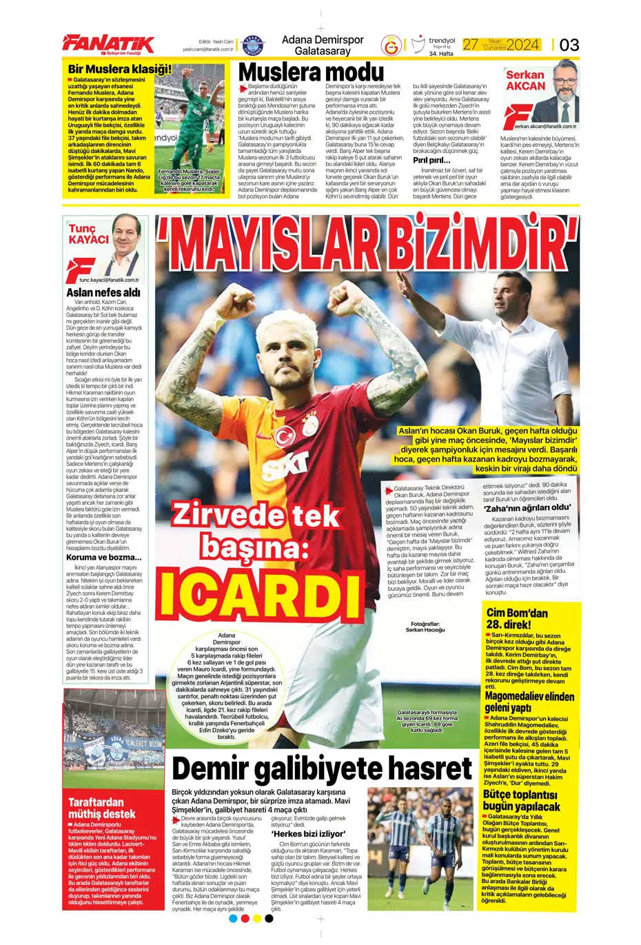 "Kadıköy'de dev kapışma" | Sporun Manşetleri - 8