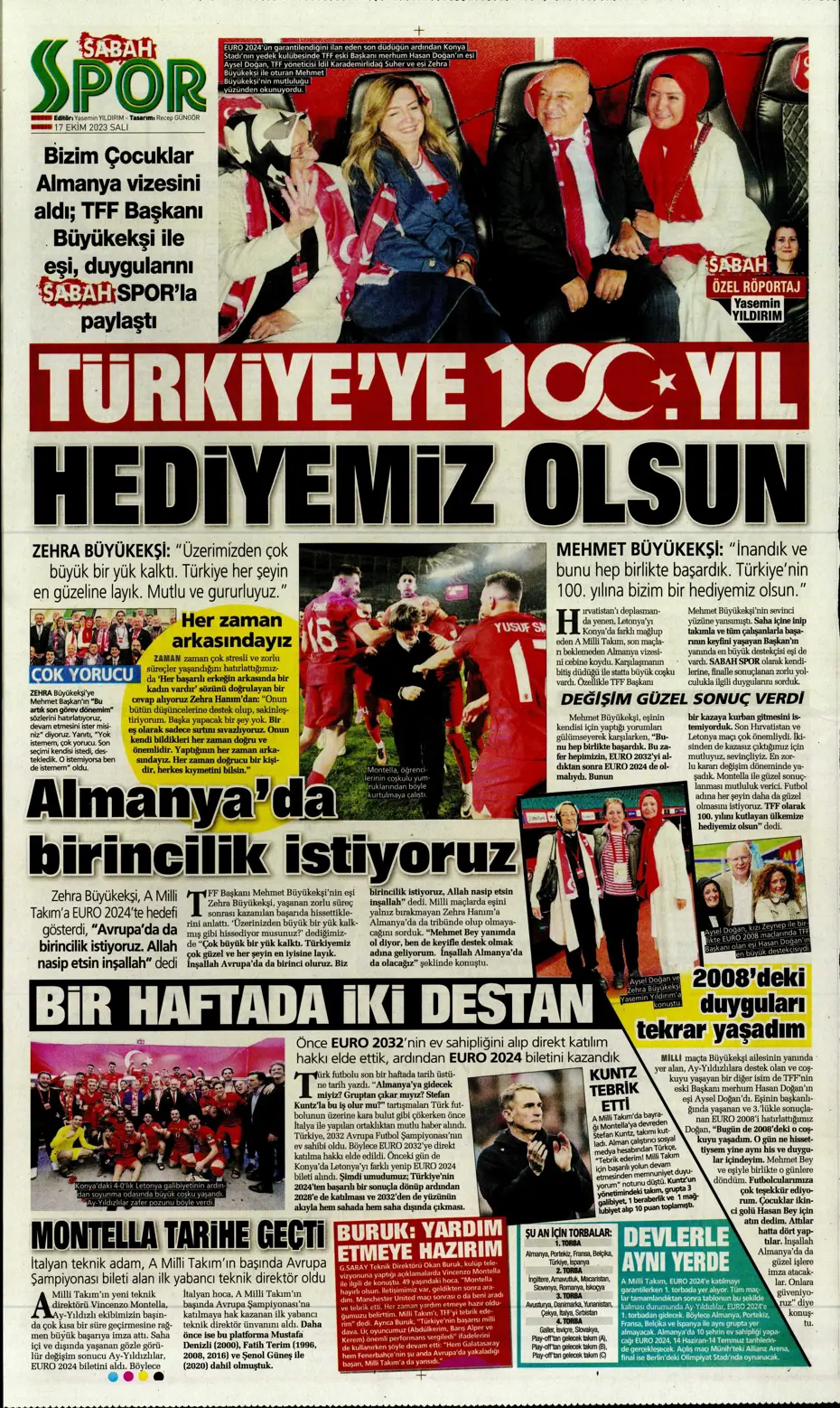 "Türk duvarı Abdülkerim Bardakcı" | Sporun manşetleri (17 Ekim 2023) - 28 "Türk duvarı Abdülkerim Bardakcı" | Sporun manşetleri (17 Ekim 2023) - 28