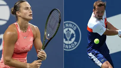 Sabalenka ve Medvedev, ABD Açık'ta çeyrek finalde