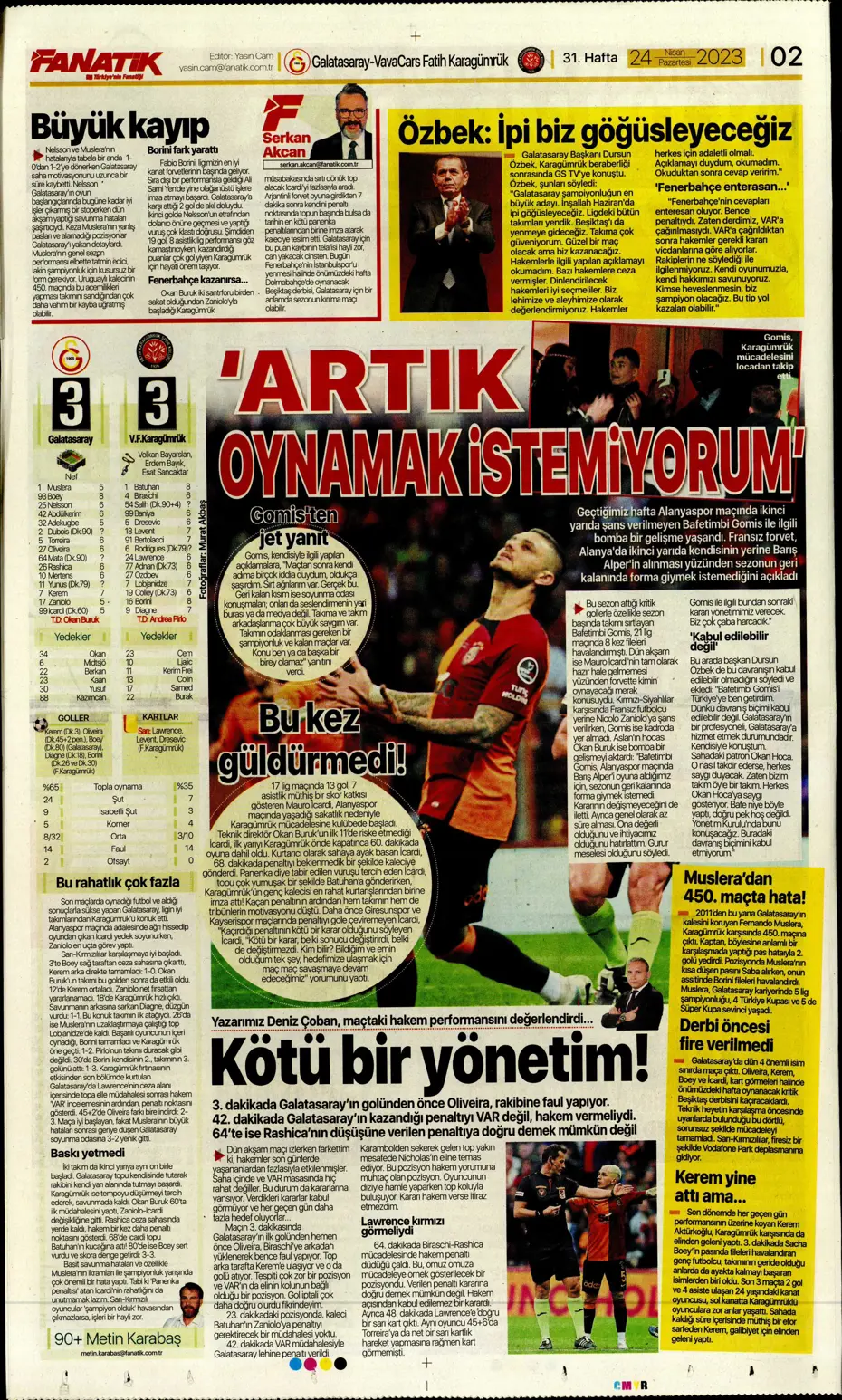 "Buruk bayram" | Sporun manşetleri (24 Nisan 2023) - 6