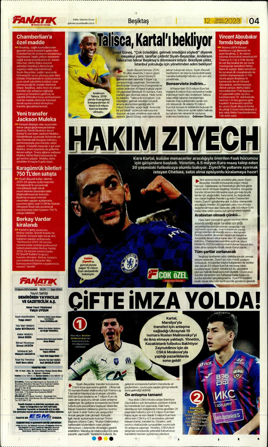 "Galatasaray'la anlaştım, bırakın gideyim" | Sporun manşetleri (12 Ağustos 2023) - 8