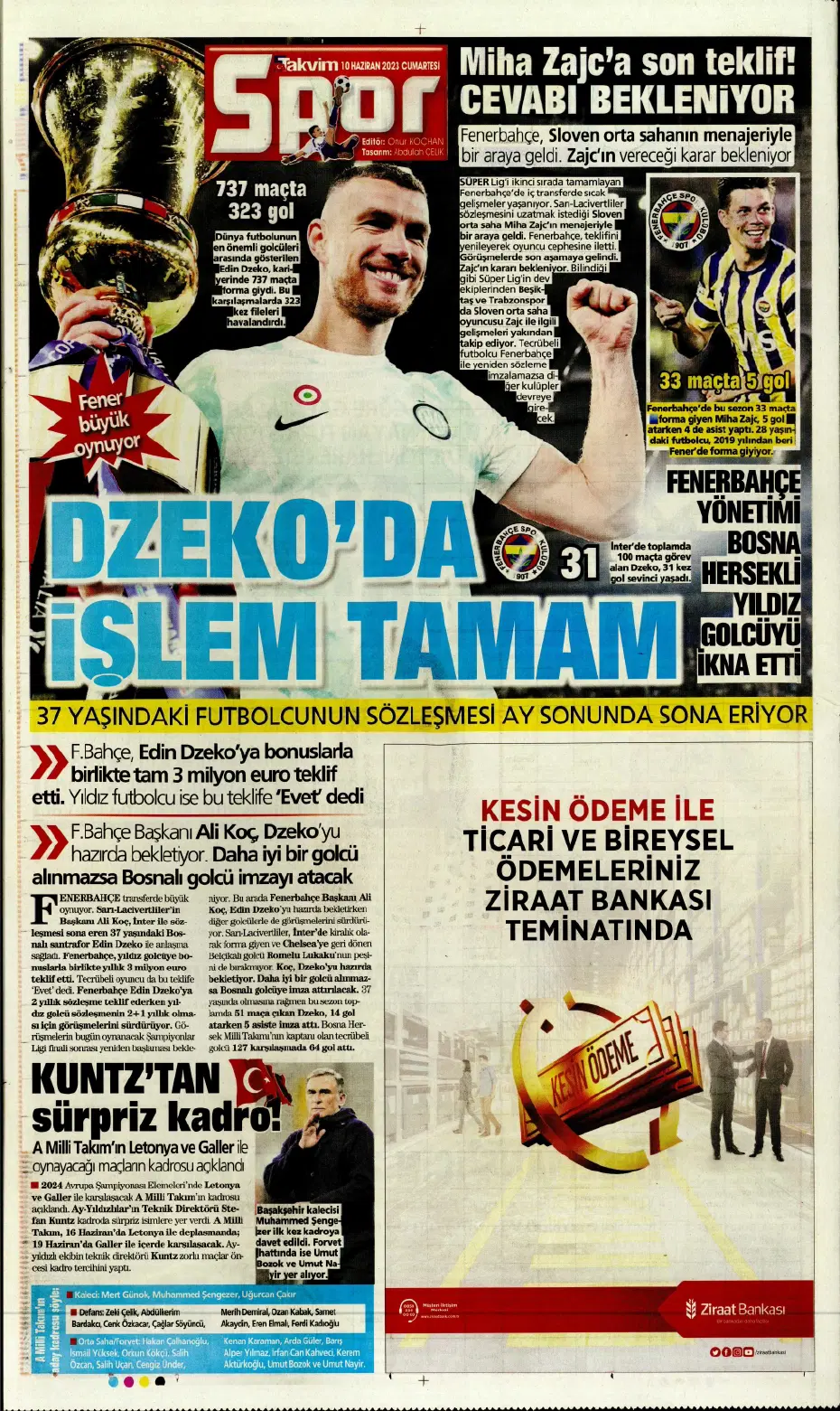 "Nelsson'un yerine Merih Demiral" | Sporun manşetleri (10 Haziran 2023) - 21