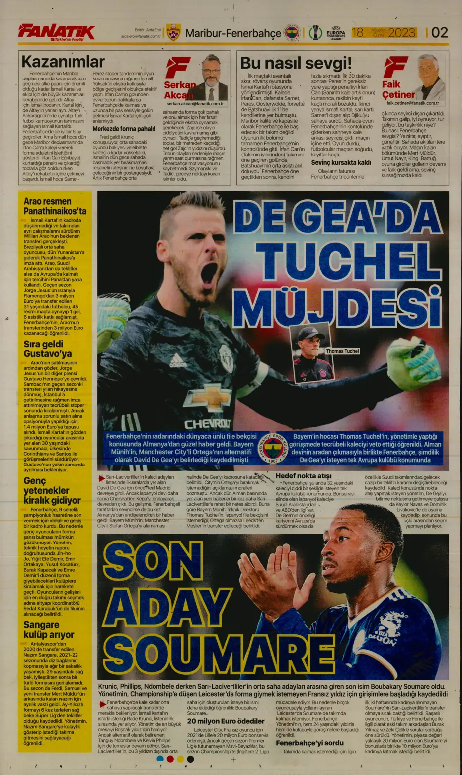 "Türkler geliyor" | Sporun Manşetleri (18 Ağustos 2023) - 6 "Türkler geliyor" | Sporun Manşetleri (18 Ağustos 2023) - 6