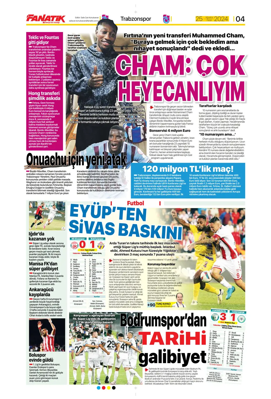 "Fenerbahçe'den yıldız bombardımanı" | Sporun manşetleri - 7 "Fenerbahçe'den yıldız bombardımanı" | Sporun manşetleri - 7